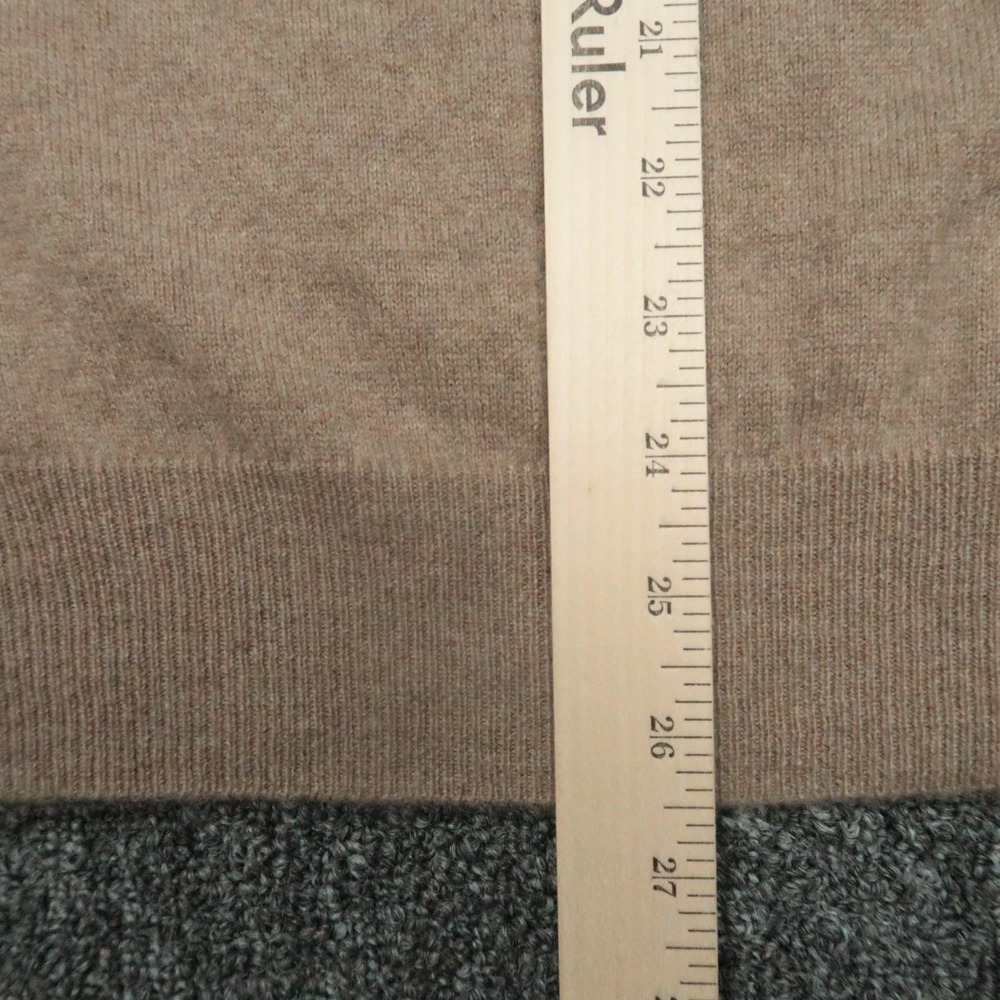 Neiman Marcus Sweater Mens Extra Large Brown 100% Cashmere V Neck Jumper‎ XL - Picture 7 of 8